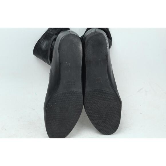 Stuart Weitzman Boots Womens 9M Black Leather Bootie Hidden Wedge Gather Slouch - Picture 8 of 16